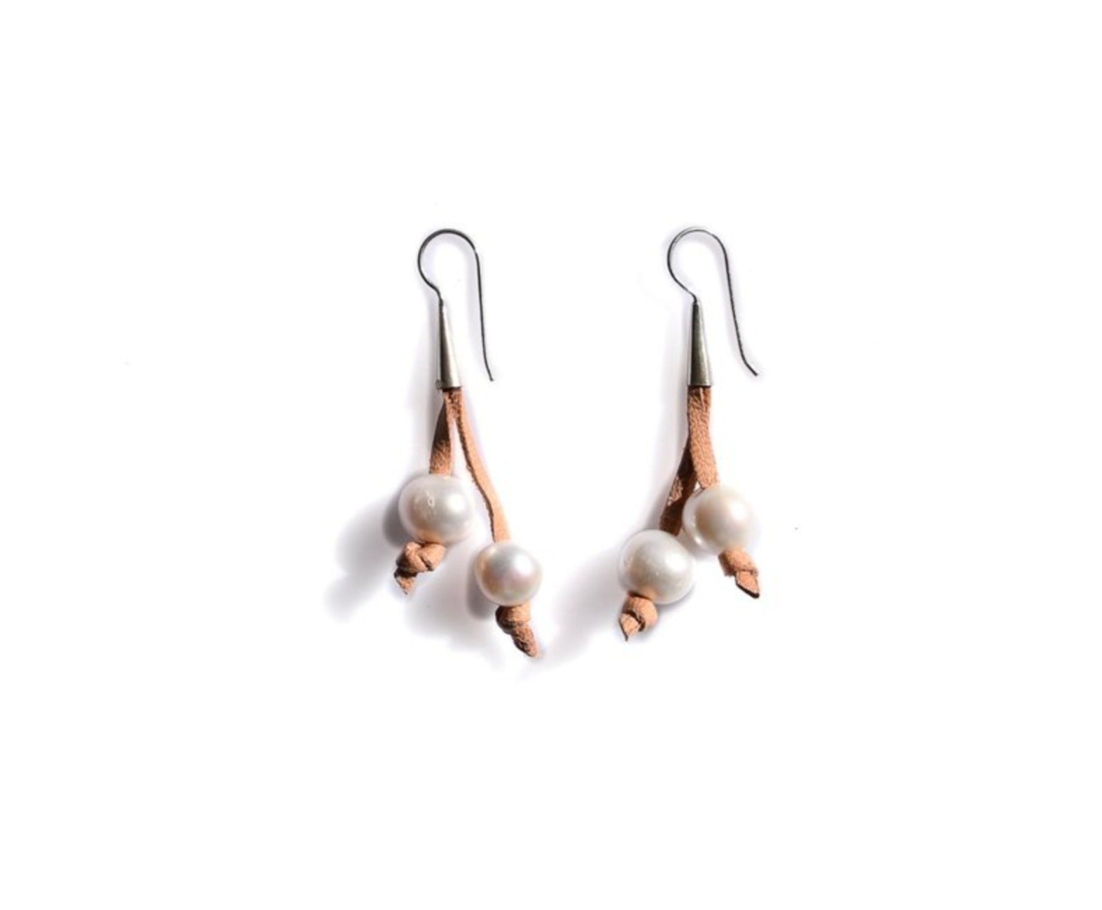 Laced Double Pearl Earrings