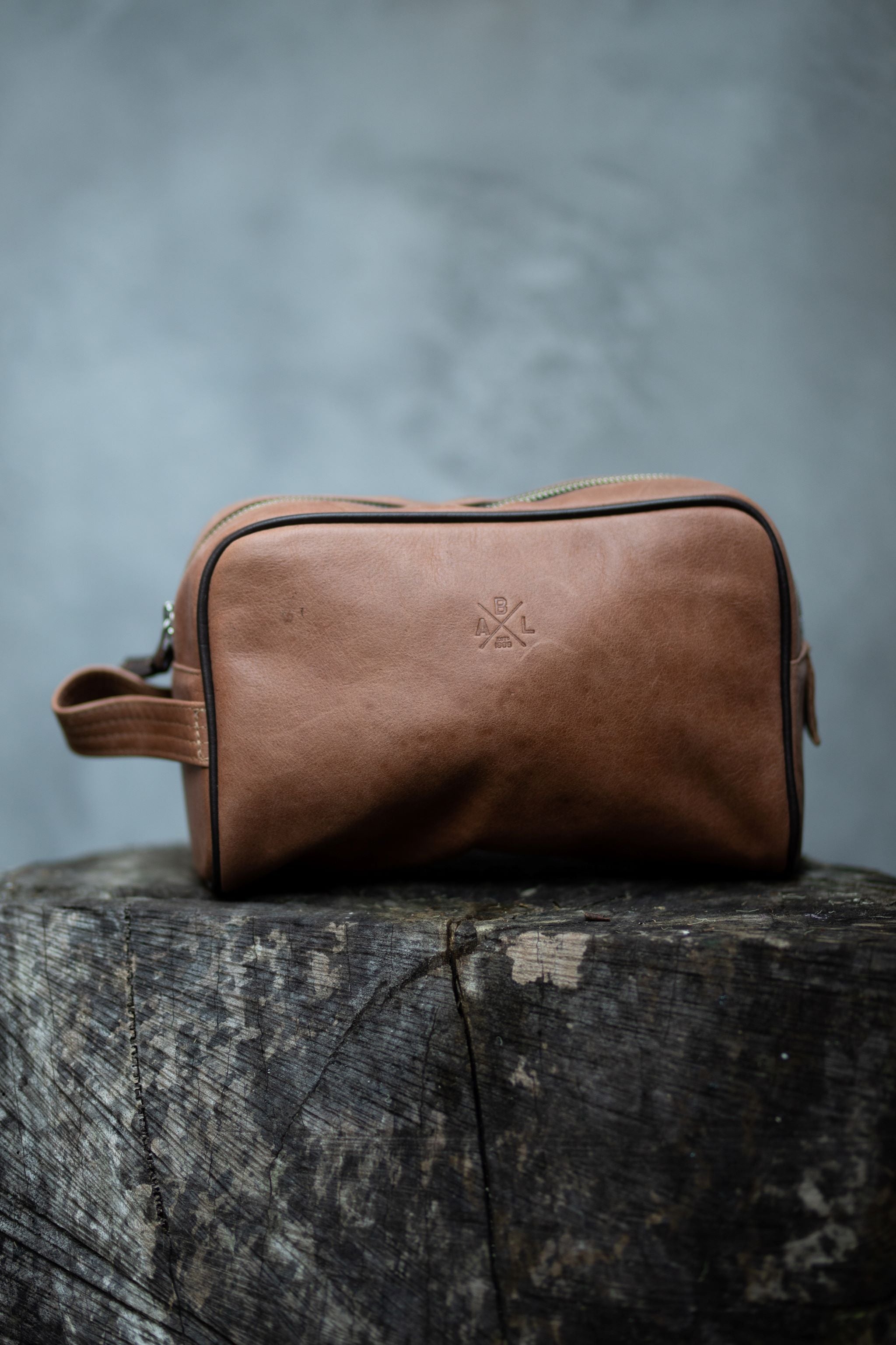 Toiletry Bag - Kangaroo and cowhide