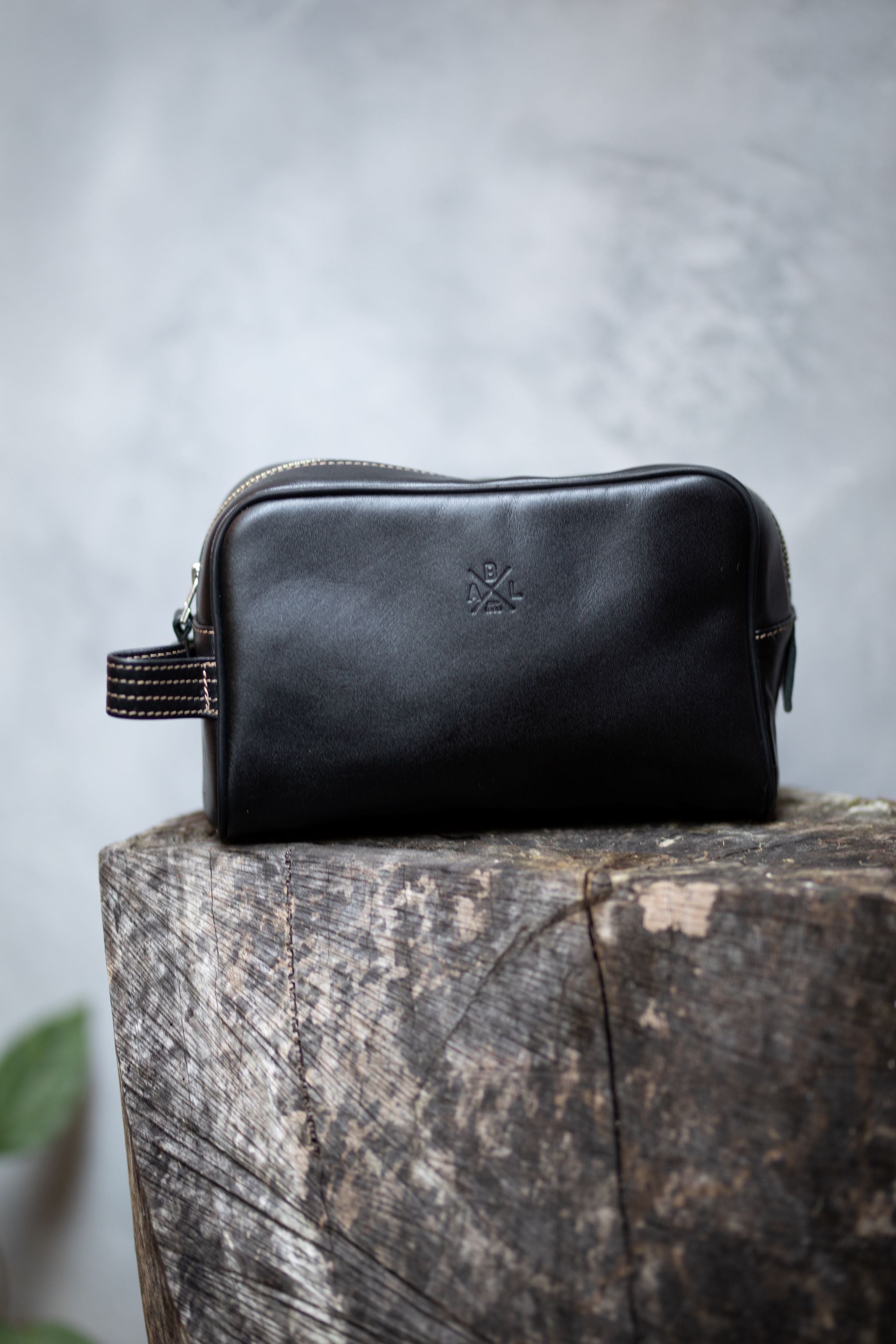 Toiletry Bag - Kangaroo and cowhide