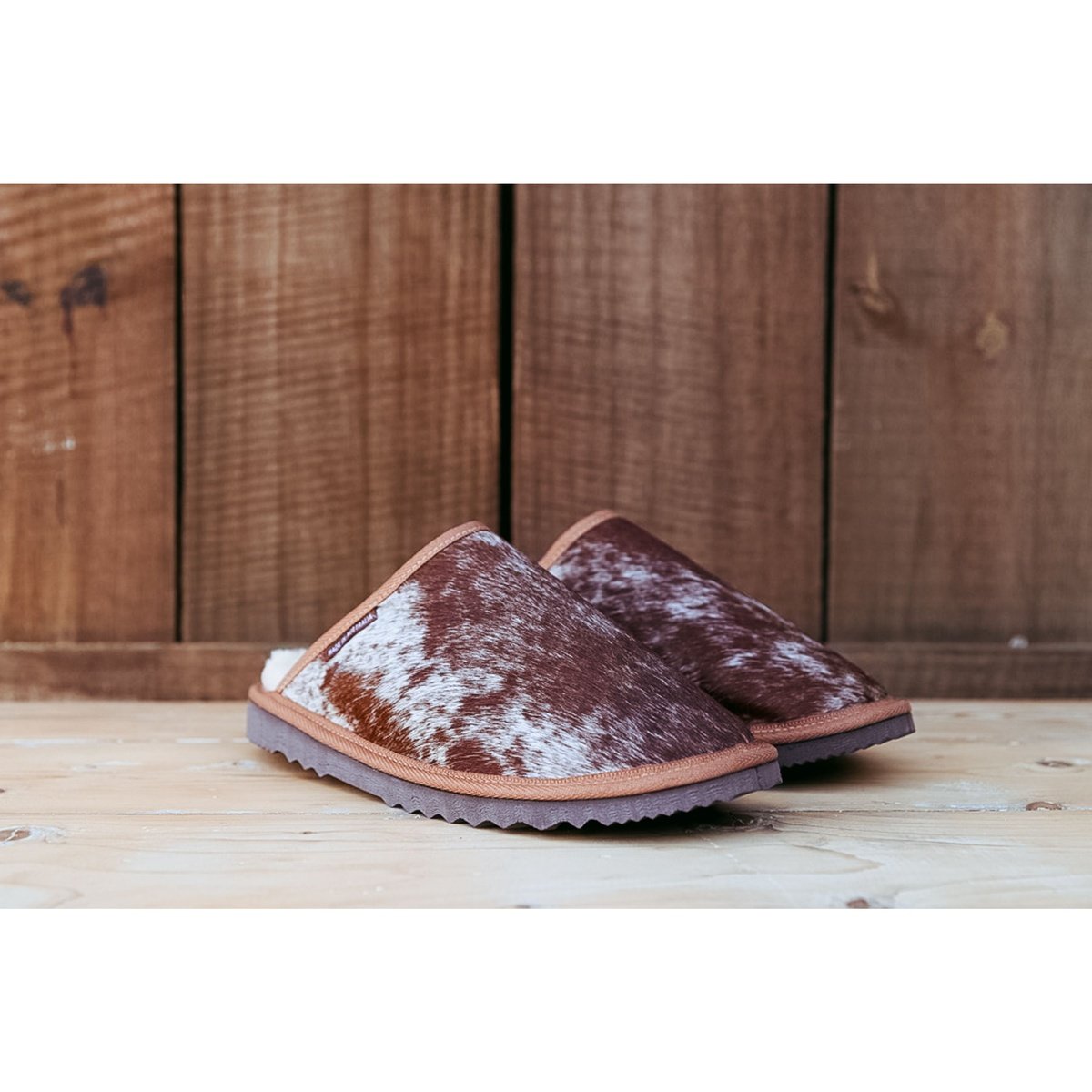 Scuff - Rawhide Brown and White