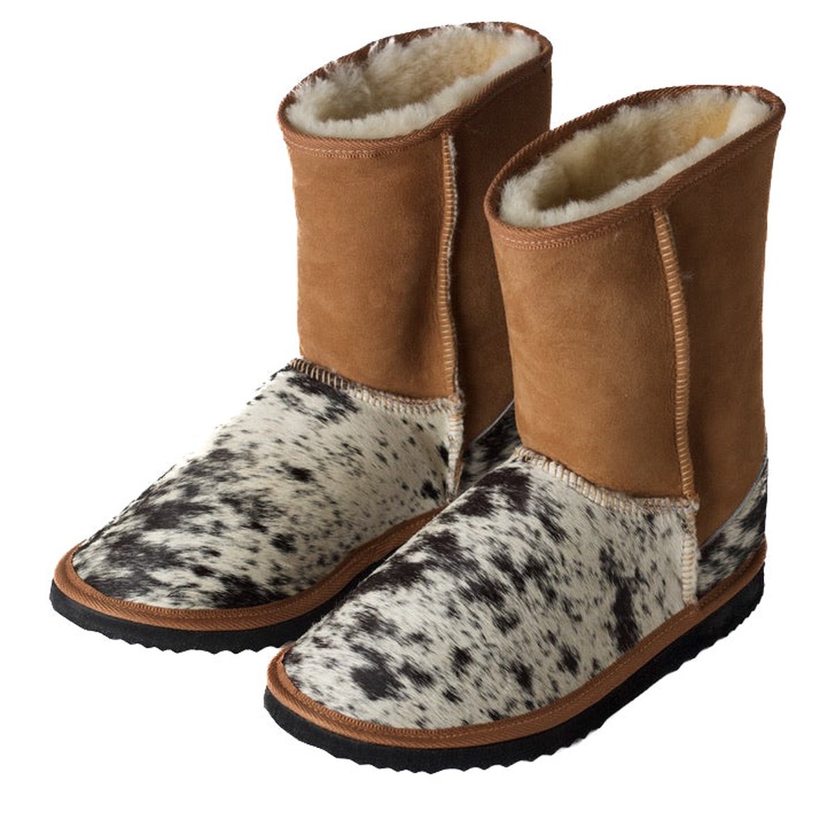 3/4 Classic Ugg Boot - Rawhide Black and White