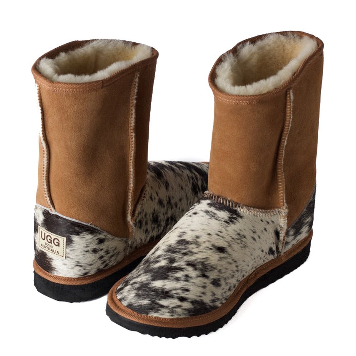 3/4 Classic Ugg Boot - Rawhide Black and White