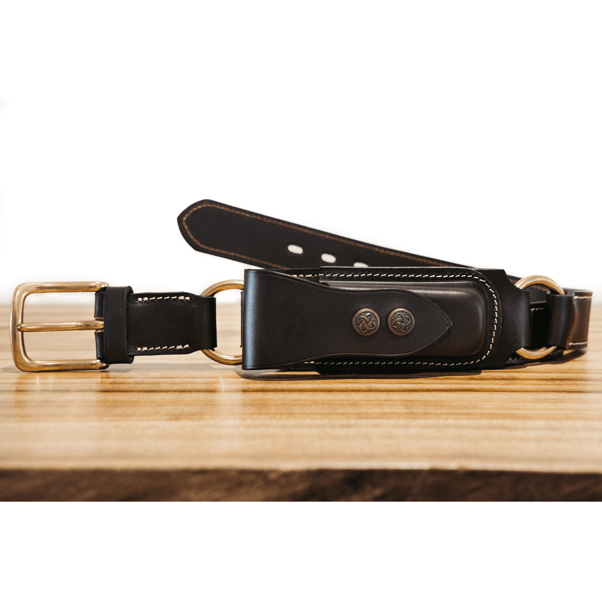 Hobble Belt with Leatherman Pouch - Aussie Bush Leather