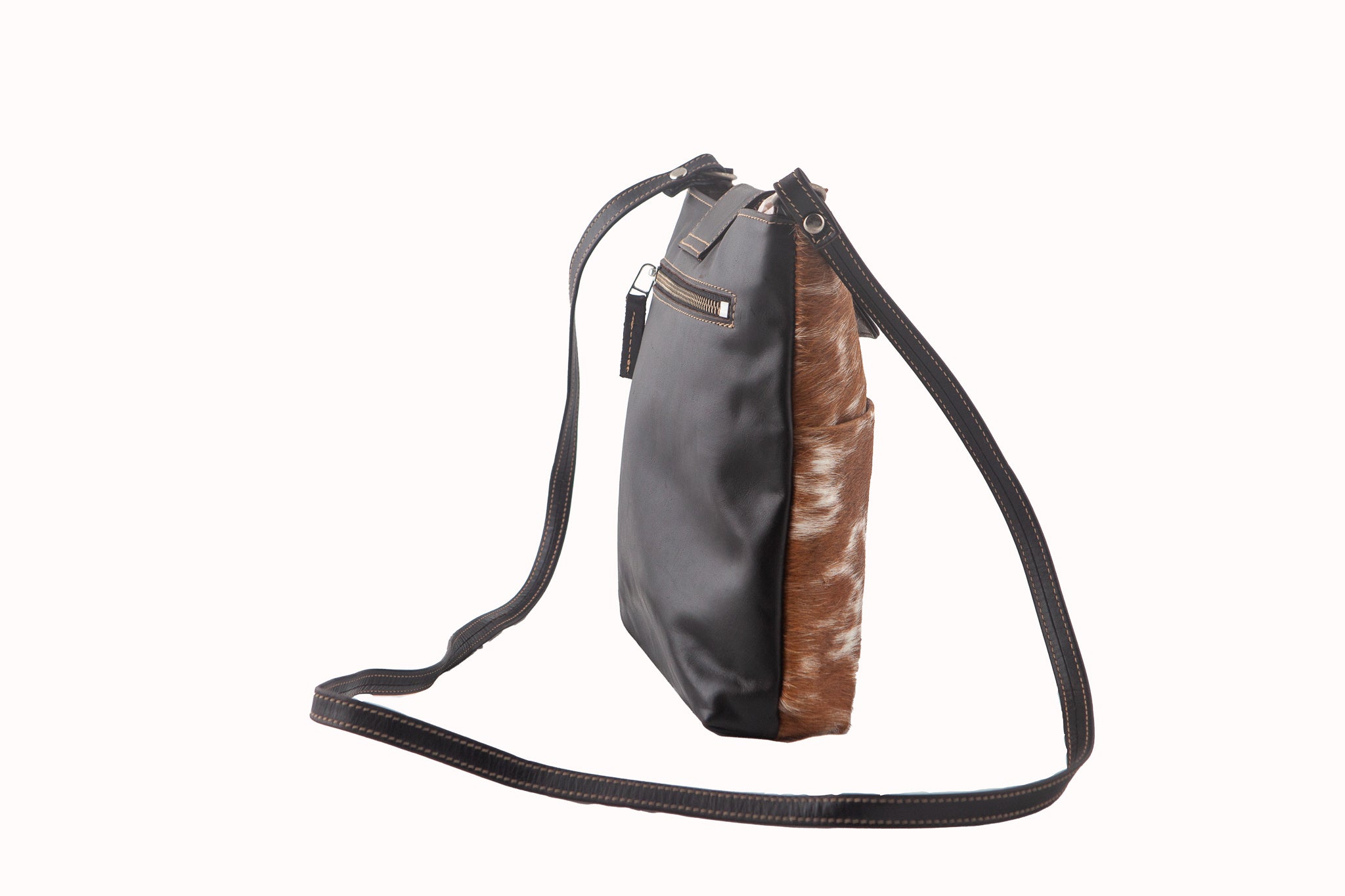 Kimmi Bag - Brown and White