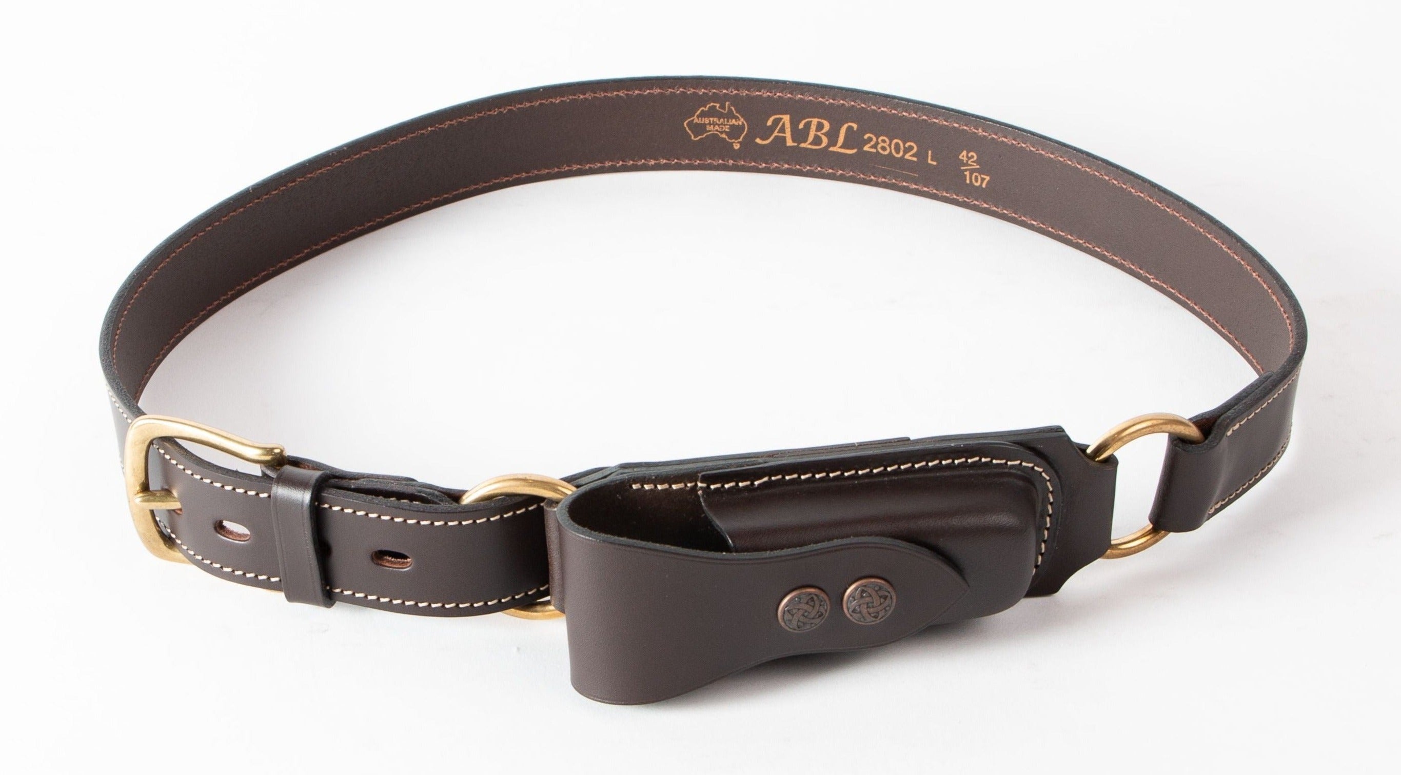 Hobble Belt with Leatherman Pouch-Large