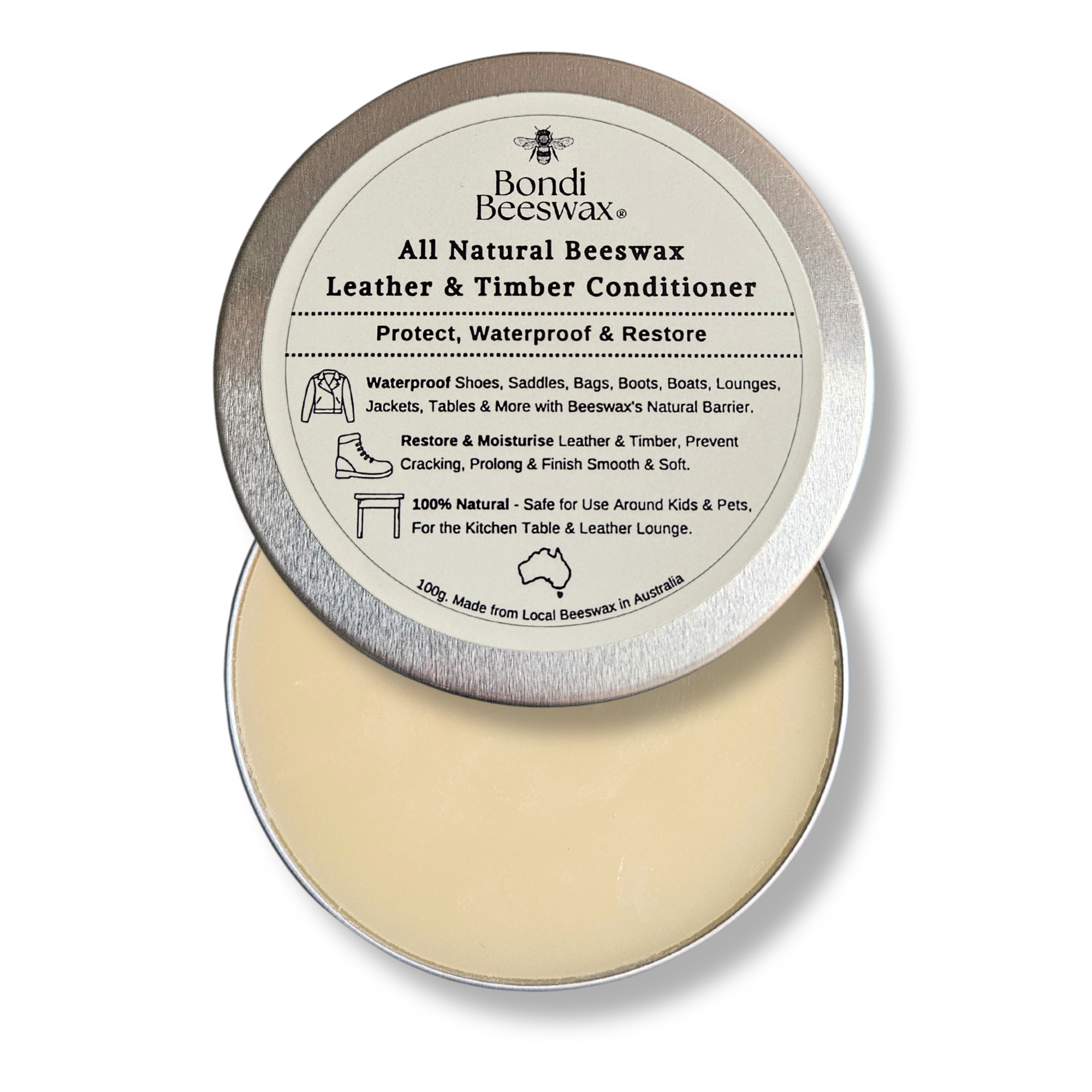Bondi Beeswax Leather and Timber Conditioner