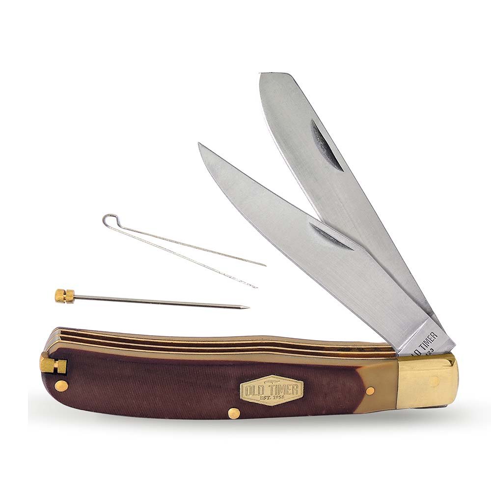 Schrade Bearhead Trapper Old Timer Stockman Knife