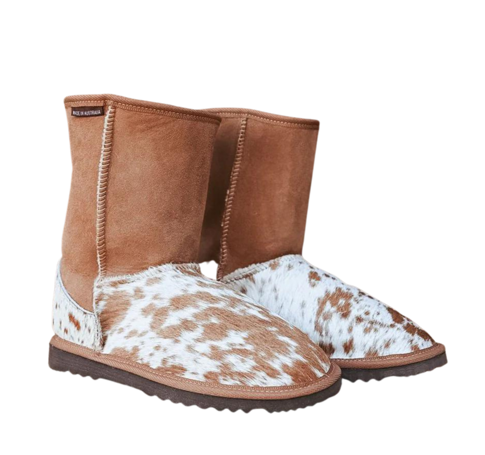 3/4 Classic Ugg Boot - Rawhide Brown and White